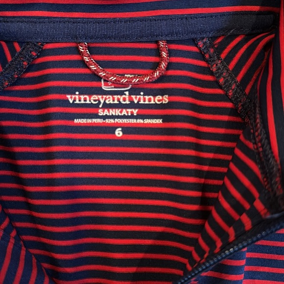 Vineyard Vines 6T Boys 3/4 Sankaty zip up shirt - Picture 3 of 5